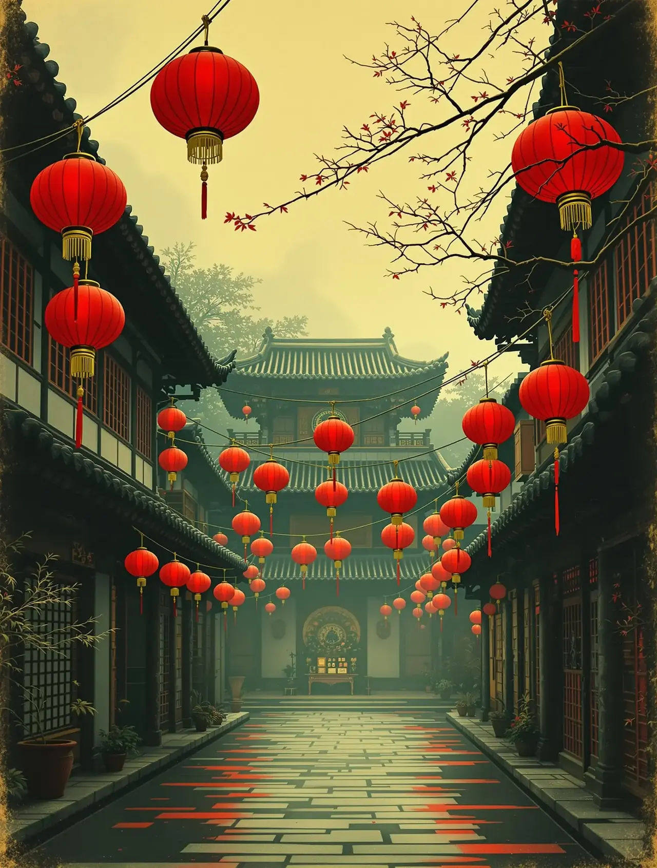 大红灯笼高高挂 电影海报